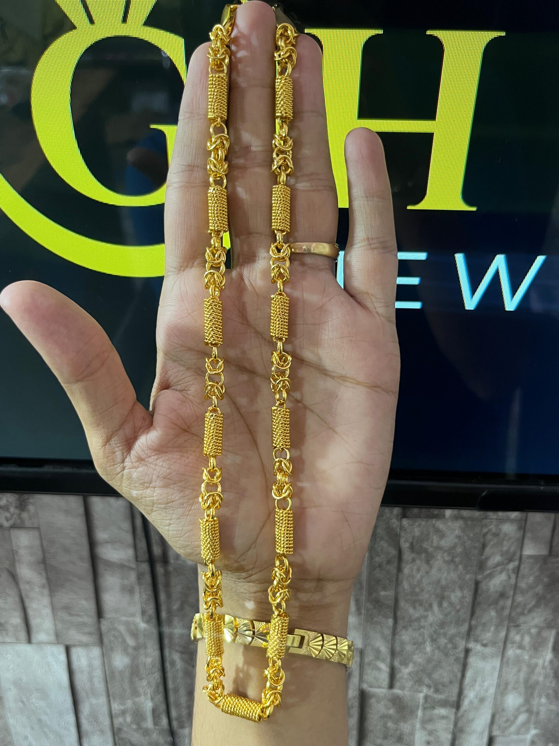 1 Gm heavy Nawabi Gold Chain | Ghena Jewellery - Image 3