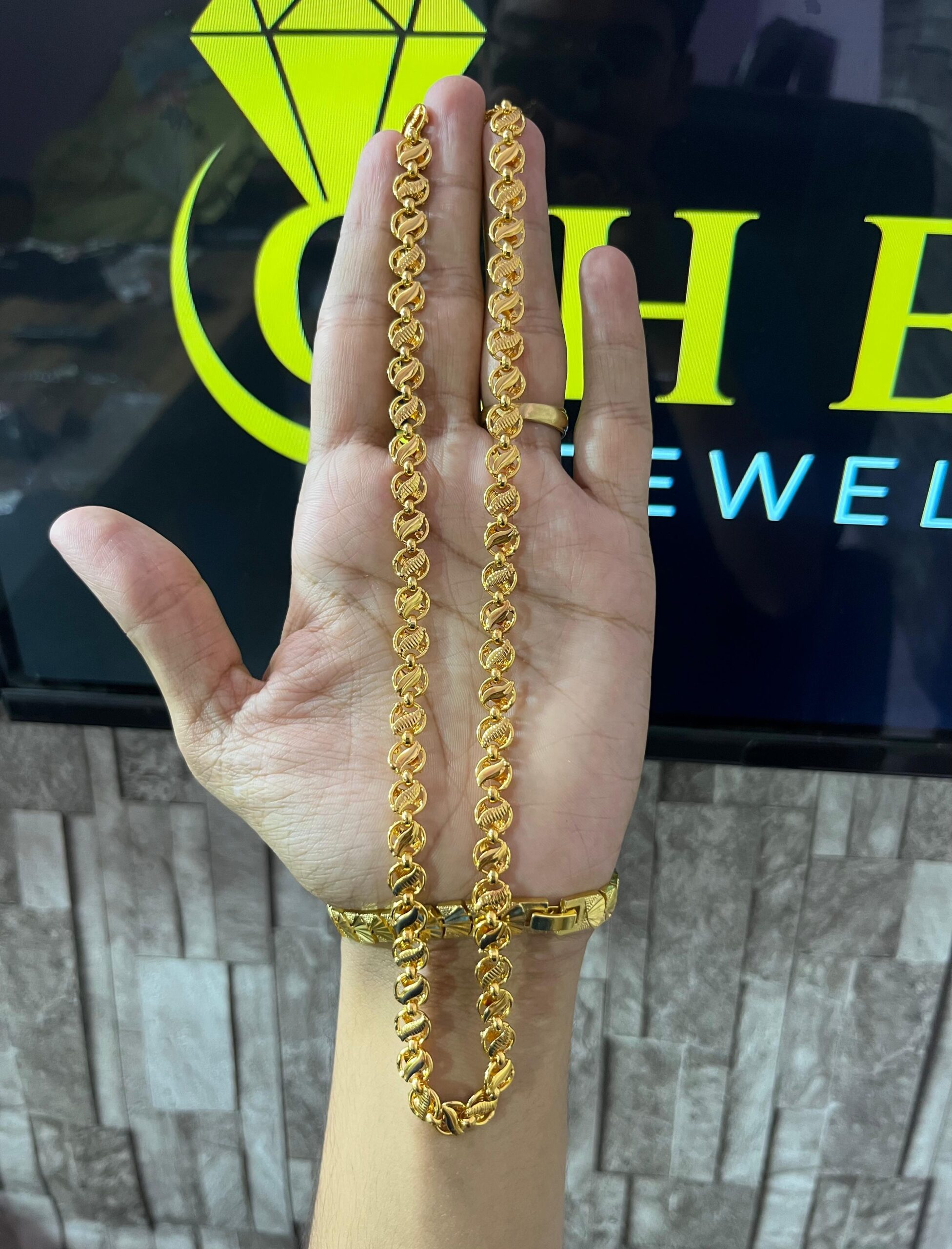 1 Gm Gold Nawabi Chain | Ghena Jewellery - Image 3