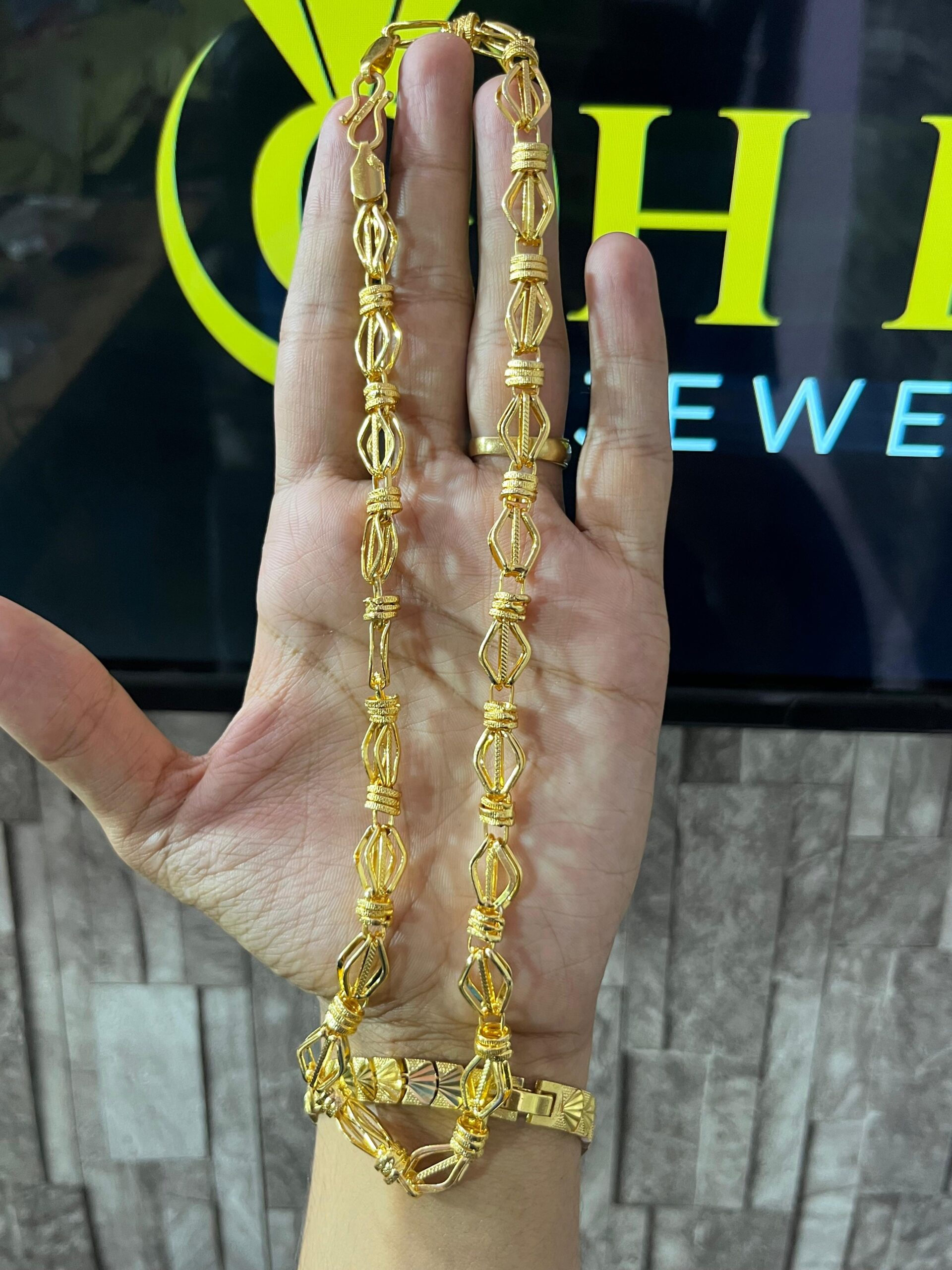 1 Gm Gold Nawabi Chain | Ghena Jewellery - Image 2