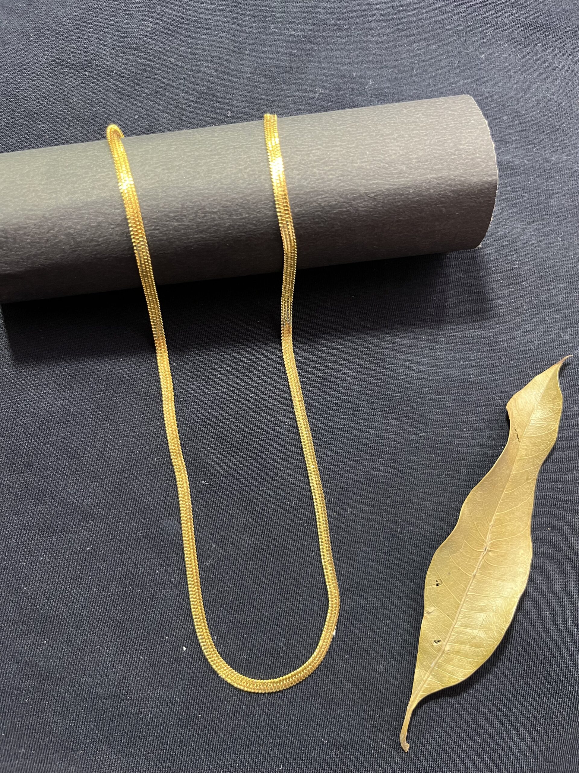 1 Gm snake Design Gold Chain | Ghena Jewellery - Image 3