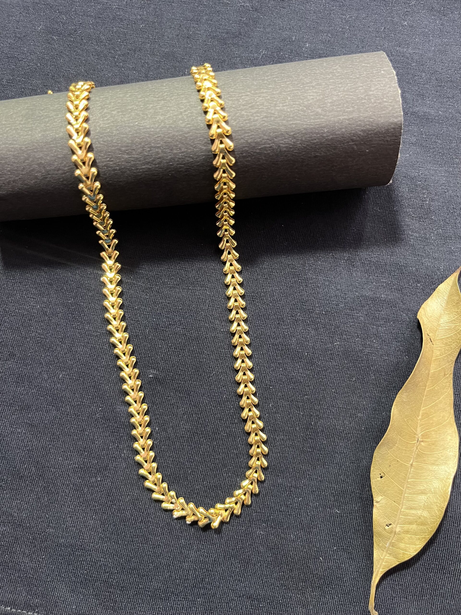 1 Gm New Design Gold Chain | Ghena Jewellery - Image 2