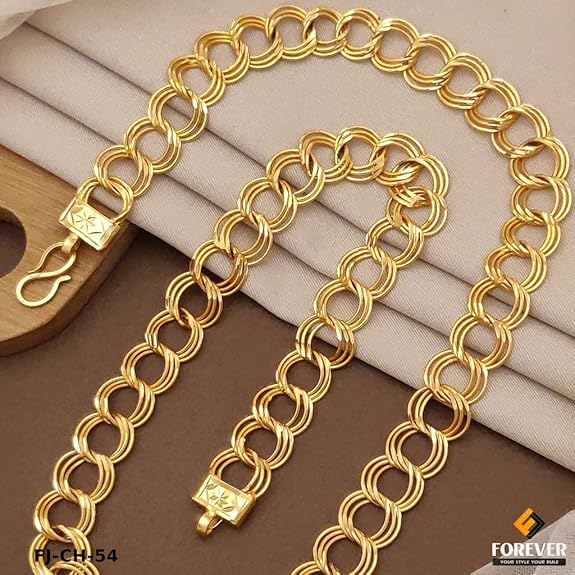 1 Gm Ring Design Gold Chain | Ghena Jewellery - Image 2